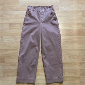 Spanx Twill Cropped Pants Women's Small Stretch